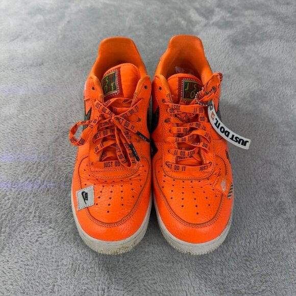 Nike Air Force 1 Just Do It Bright Orange Men’s Sneakers Size 8 US - AR7719-800 - Picture 11 of 16